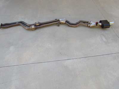 BMW Exhaust System Modified with Flowmaster Muffler and Center Catalytic Converters 18307555350 2006-2008 E85 E86 Z4